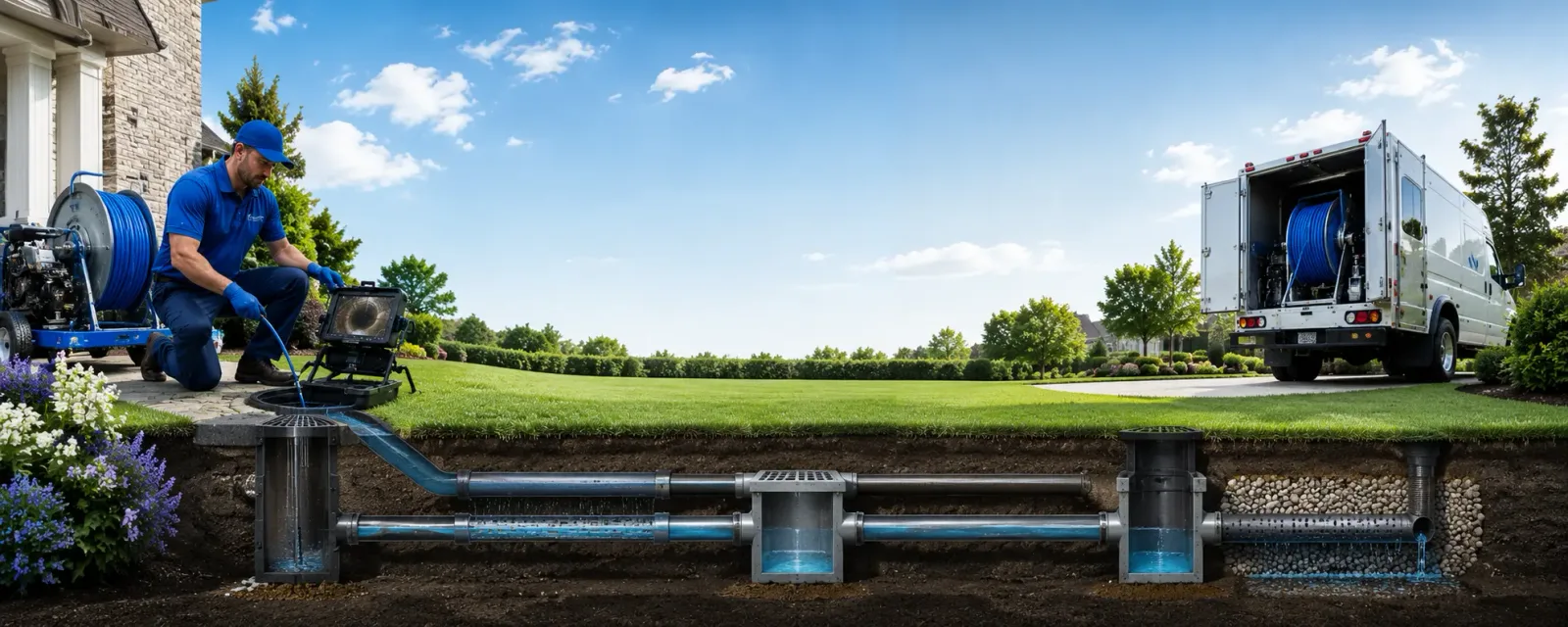 Outdoor drain cleaning information for Stickney, SD